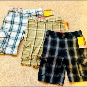 NEW!! Boys size 4 Mossimo Plaid Shorts! 3 pair lot